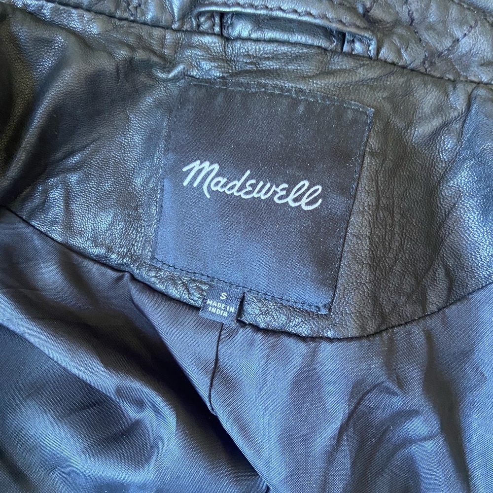 The Washed Leather Motorcycle Jacket - Picture 5 of 8